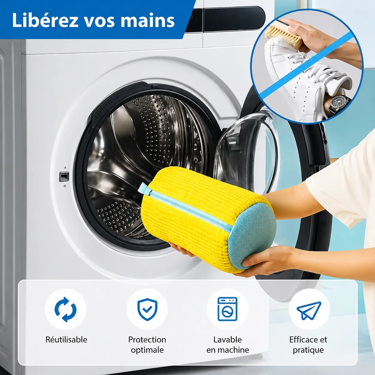 Sac de lavage chaussure